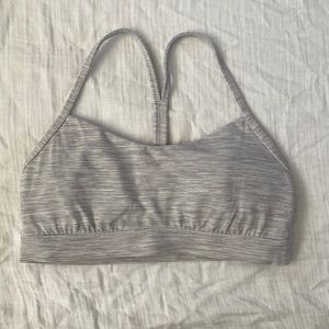 Lululemon Flow Y Bra Nulu Light Support B/C cups Wee Are From Space Nimbus Size8